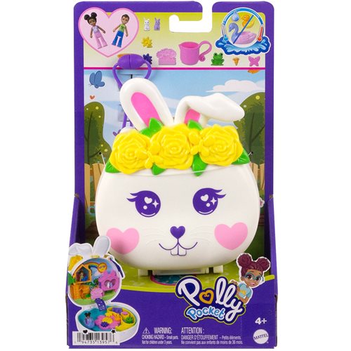 Polly Pocket Flower Garden Bunny Compact Playset