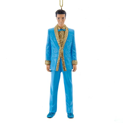 Elvis Presley in Blue Lamé Suit 5-Inch Resin Ornament