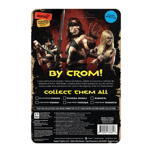 Conan the Barbarian Valeria (War Paint) 3 3/4-Inch ReAction Figure