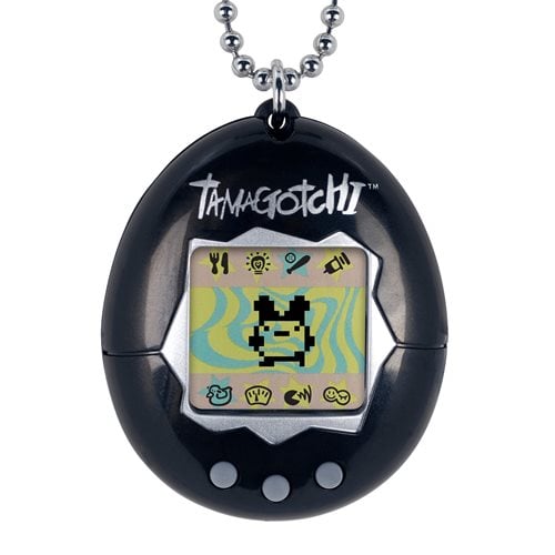 Tamagotchi Classic Black with Silver Electronic Game