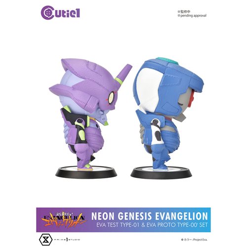 Neon Genesis Evangelion EVA Test Type-01 and EVA Proto Type-00 Cutie1 Vinyl Figure Set of 2