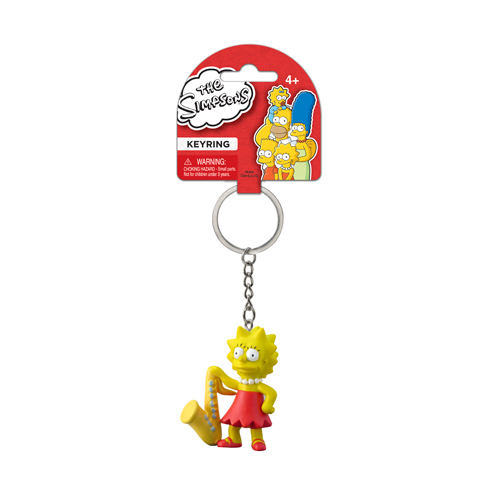 Lisa Simpson with Saxophone PVC Figural Keychain/Key Ring 27733 The Simpsons 