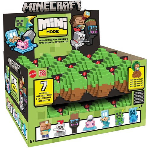Minecraft Mini Mode Spawn Egg Mini-Figure Random 3-Pack
