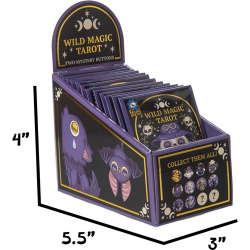 Wild Magic Tarot Mystery Envelope Button Case of 12