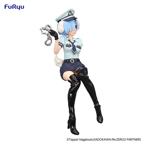 Re:Zero Starting Life in Another World Rem Police Officer Cap with Dog Ears Noodle Stopper Statue