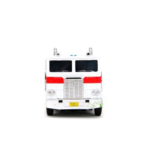 Hollywood Rides Transformers Ghostbusters G1 Optimus Prime Mashup 40th Anniversary 1:32 Scale Die-Ca