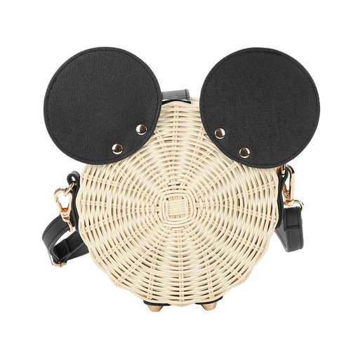 Mickey Mouse Wicker Crossbody Bag