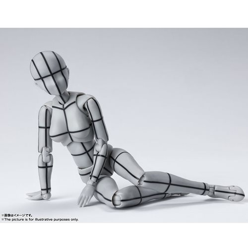 Female Body Chan Wireframe Gray Color Ver. S.H.Figuarts Action Figure