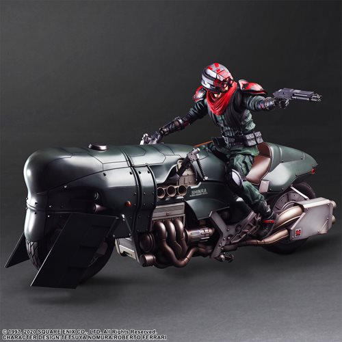 Final Fantasy VII: Remake Shinra Elite Security Officer and Motorcycle Play Arts Kai Set