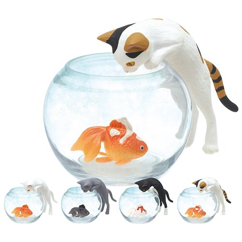 Cat with Goldfish Blind-Box Mini-Figure Case of 12