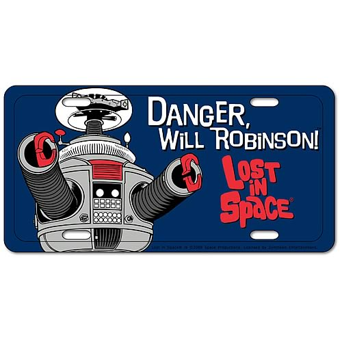 Lost in Space Metal License Plate - Entertainment Earth