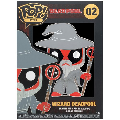 Deadpool Wizard Deadpool Large Enamel Pop! Pin