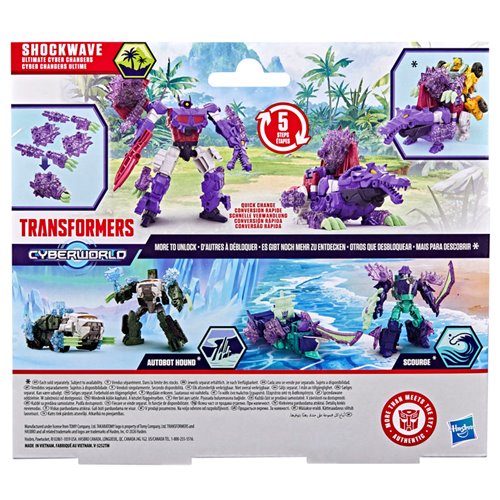 Transformers Cyberworld Shockwave Ultimate Cyber Changers Energon Surge Action Figure