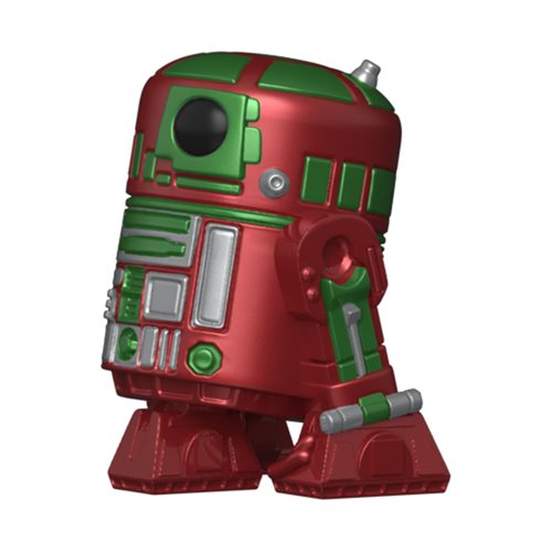 Star Wars Holiday R2-D2 Metallic Funko Pocket Pop! Key Chain and Youth T-Shirt 2-Pack