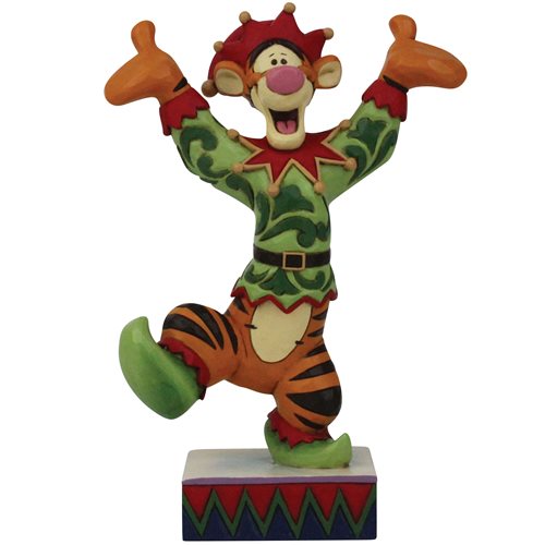 Disney Traditions Winnie the Pooh Tigger Elf Ecstatic Elf by Jim Shore Statue