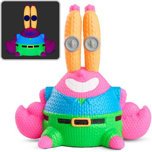 SpongeBob SquarePants Mr. Eugene Krabs #450 Black Light Handmade by Robots Vinyl Figure