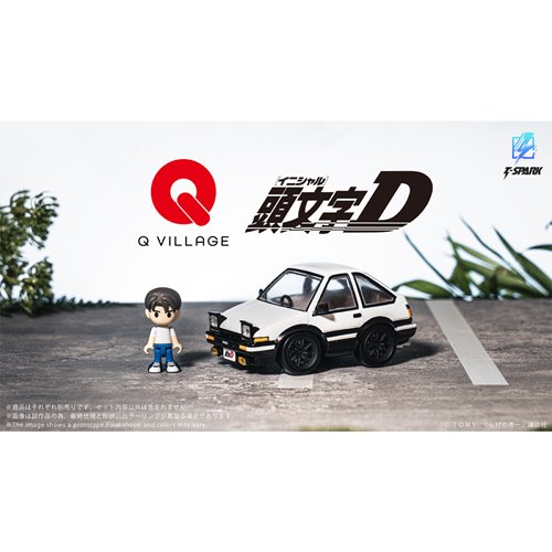 Initial D QV-05 Toyota AE86 TRUENO Q Village Model Kit Set