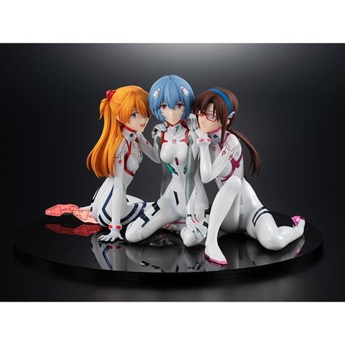 Evangelion: 3.0+1.0 Thrice Upon a Time Asuka/Rei/Mari Newtype Cover Version 1:8 Scale Statue Set of