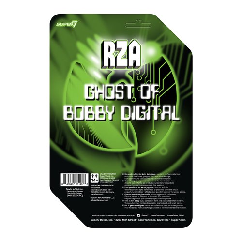 The RZA Bobby Digital (Clear) 3 3/4-Inch ReAction Figure