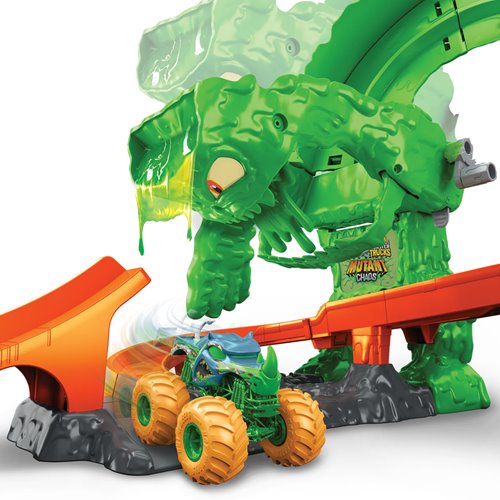 Hot Wheels Monster Trucks Mutant Chaos Monster Takedown Playset