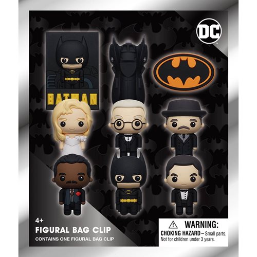 Batman 85th Anniversary 3D Foam Bag Clip Display Case of 24