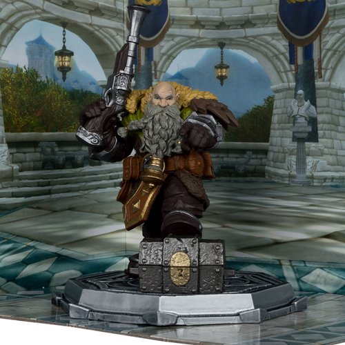 World of Warcraft Wave 2 Dwarf Hunter Beast Master and Marksman 1:12 Scale Posed Figure