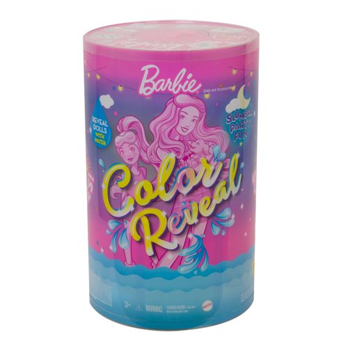 Barbie Color Reveal Slumber Party Fun Dolls and Accessories Set
