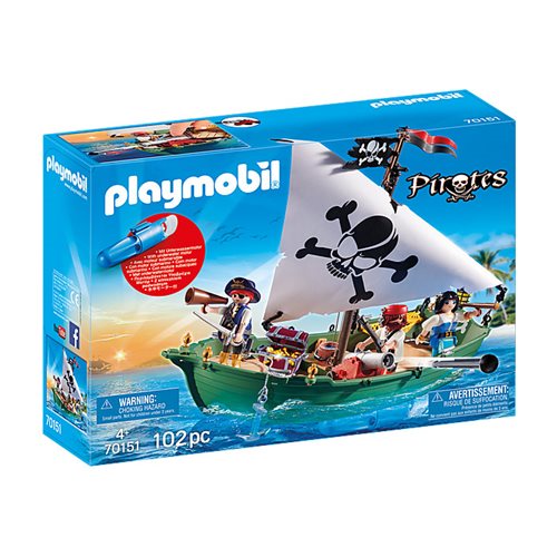 Playmobil 70151 Limited Edition Pirates Pirate Ship with Underwater Motor