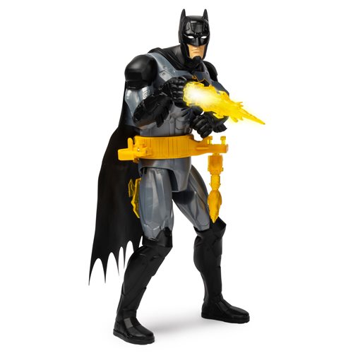 Batman Deluxe 12-Inch Action Figure with Rapid-Change Utility Belt, Lights, and Sounds