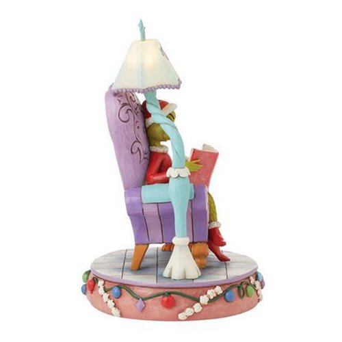 Dr. Seuss Grinch in Chair with Lamp By Jim Shore Statue