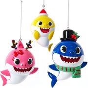 Baby Shark Santa Family Ornament 3-Pack Set