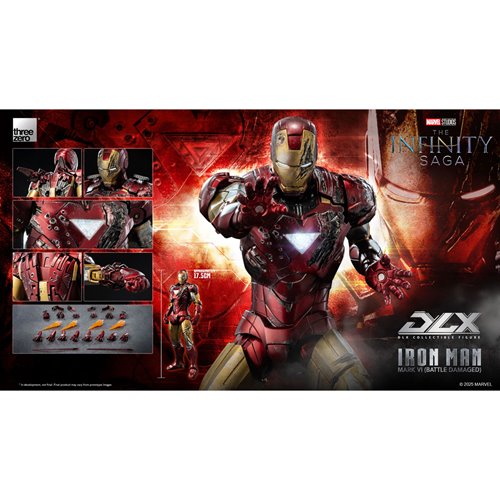 Marvel Studios: The Infinity Saga Iron Man Mark 6 Battle Damaged DLX Action Figure