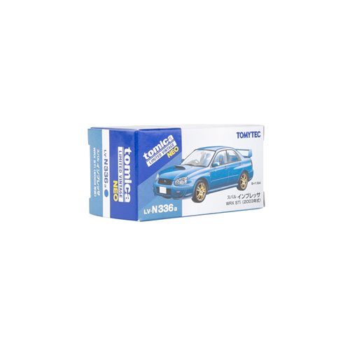Tomica Limited Vintage Neo Subaru Impreza WRX STi 2003 Blue 1:64 Scale Die-Cast Metal Vehicle