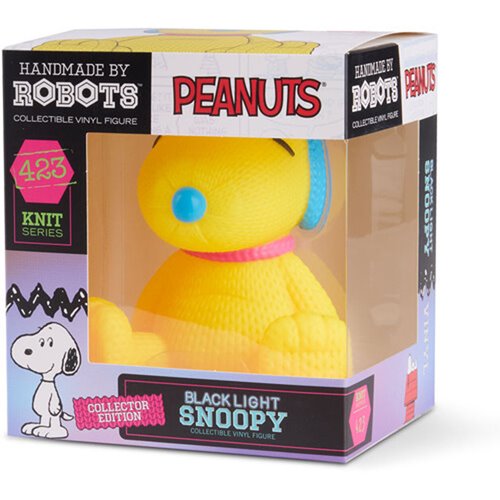 Peanuts Snoopy #423 Black Light Handmade by Robots Vinyl Figure