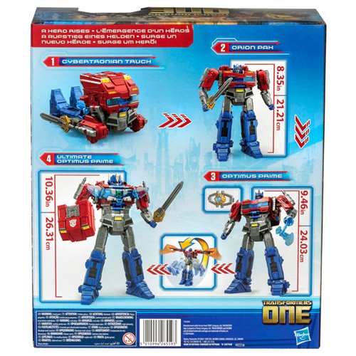 Transformers One Movie Power Flip Optimus Prime (Orion Pax) Converting Action Figure