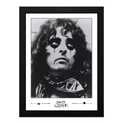 Alice Cooper Early Alice Cooper Black and White Framed Print