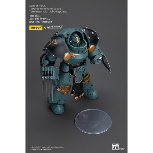 Joy Toy Warhammer 40,000 Sons of Horus Tartaros Squad Terminator with Lightning Claws 1:18 Scale Act