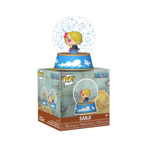 One Piece Mini Glitter Globe Display Case of 12