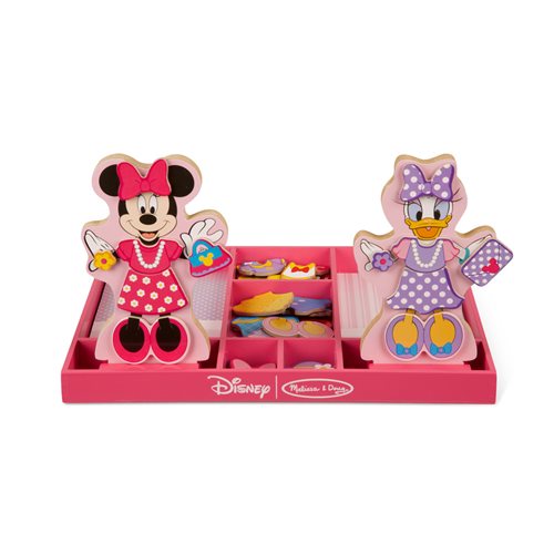 Minnie and Daisy Wooden Magnetic Dress-Up