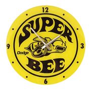 Dodge Super Bee Glass Clock