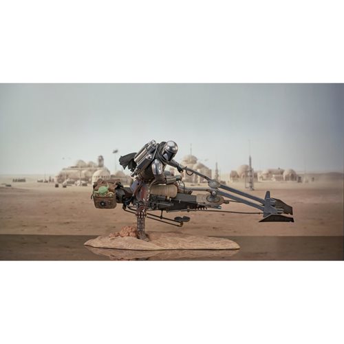 Star Wars: The Mandalorian Din Djarin on Speeder Bike Premier Collection 1:7 Scale Statue