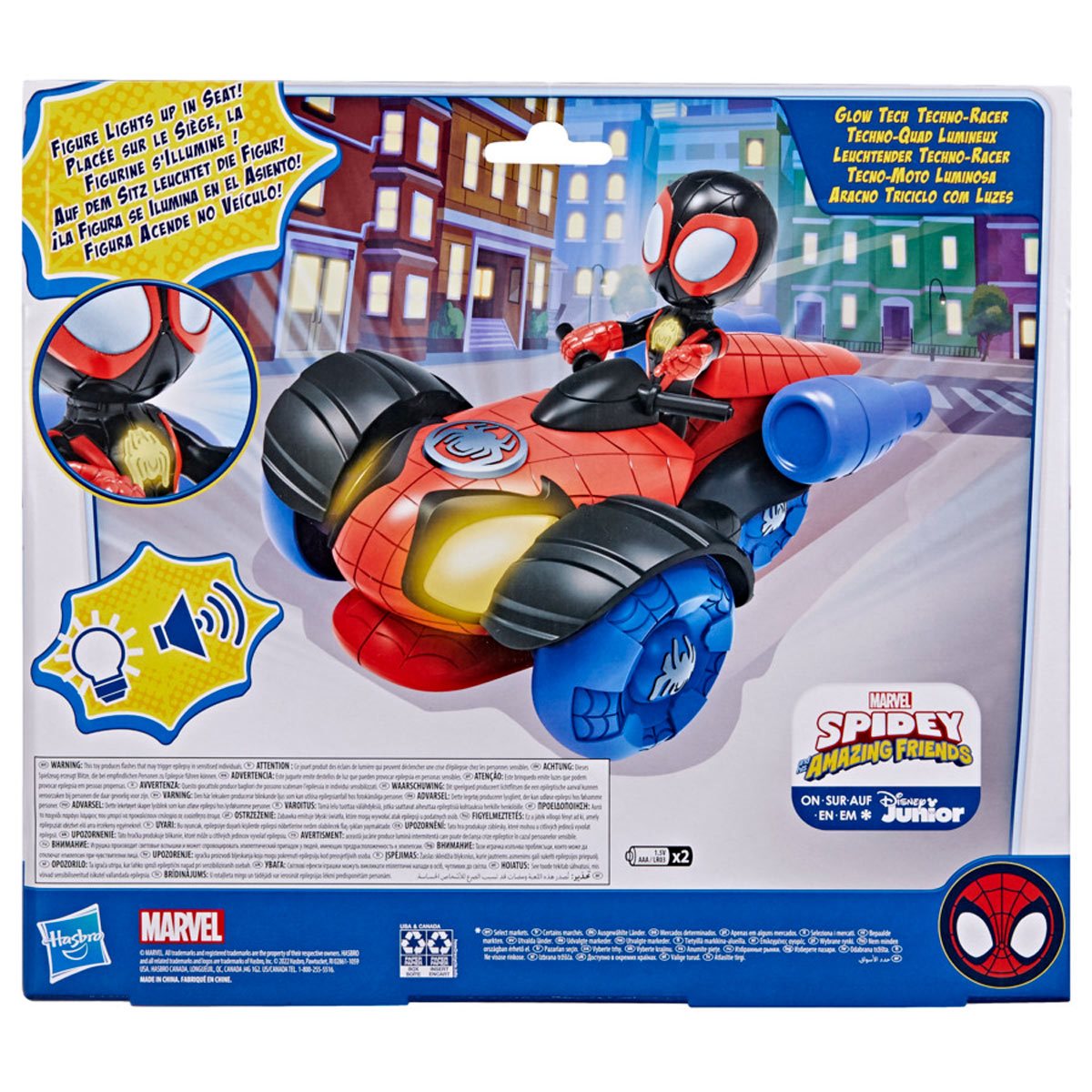 Marvel Spidey and His Amazing Friends Ghost-Spider Action Figure And  Copter-Cycle Vehicle, For Kids Ages 3 And Up