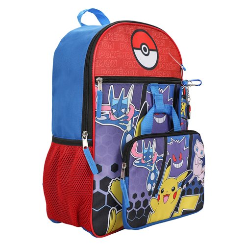 Pokemon Character Backpack 5-Piece Set