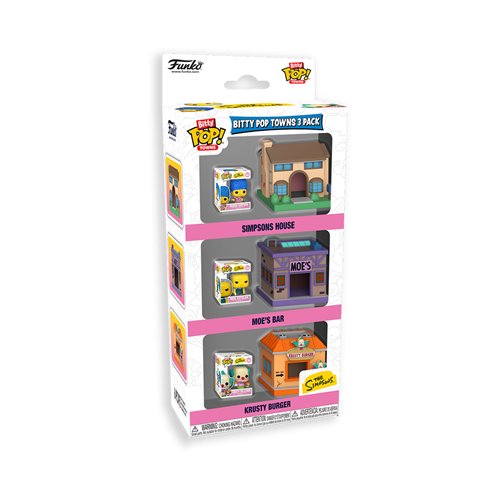 The Simpsons Springfield Funko Bitty Pop! Town 3-Pack - Specialty