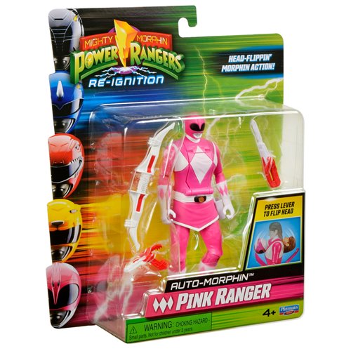 Mighty Morphin Power Rangers: Re-Ignition Auto Morphin Pink Ranger Action Figure
