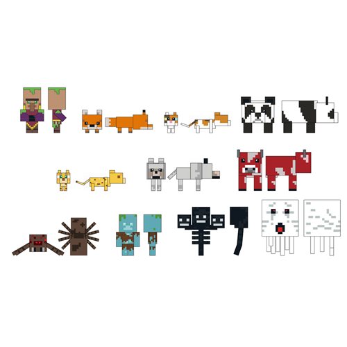 Minecraft Series 2 3D Foam Bag Clip Display Case of 24