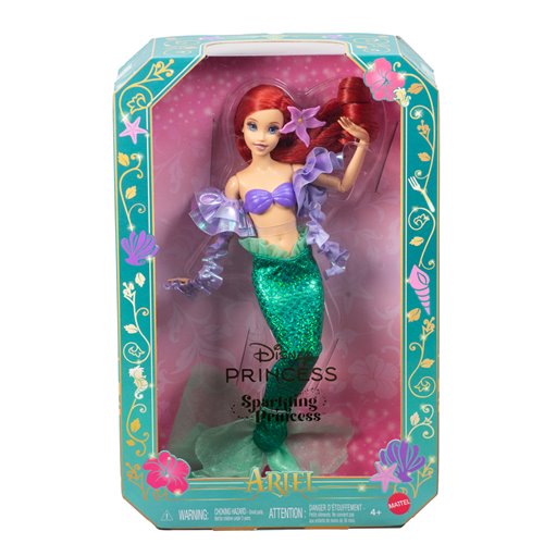 Disney Princess Sparkling Princess Ariel Fashion Doll