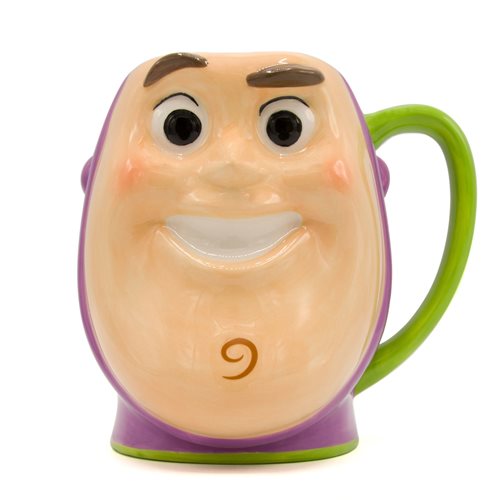 Disney Toy Story Buzz Lightyear Playtime Face 3D Sculpted Mug