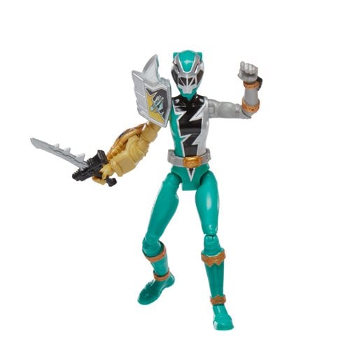 Power Rangers Dino Fury Green Ranger with Sprint Sleeve 6-Inch Action Figure