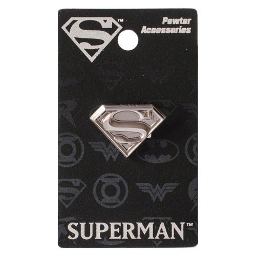 Superman Logo Pewter Lapel Pin